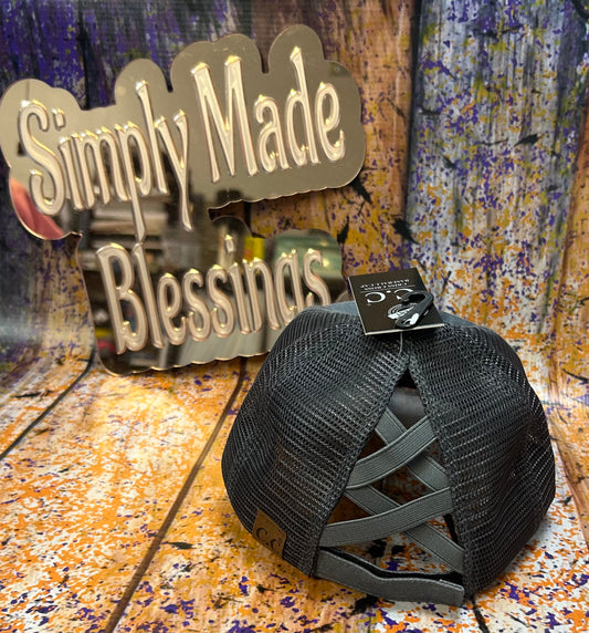 Lake Life Gray Ponytail Hat