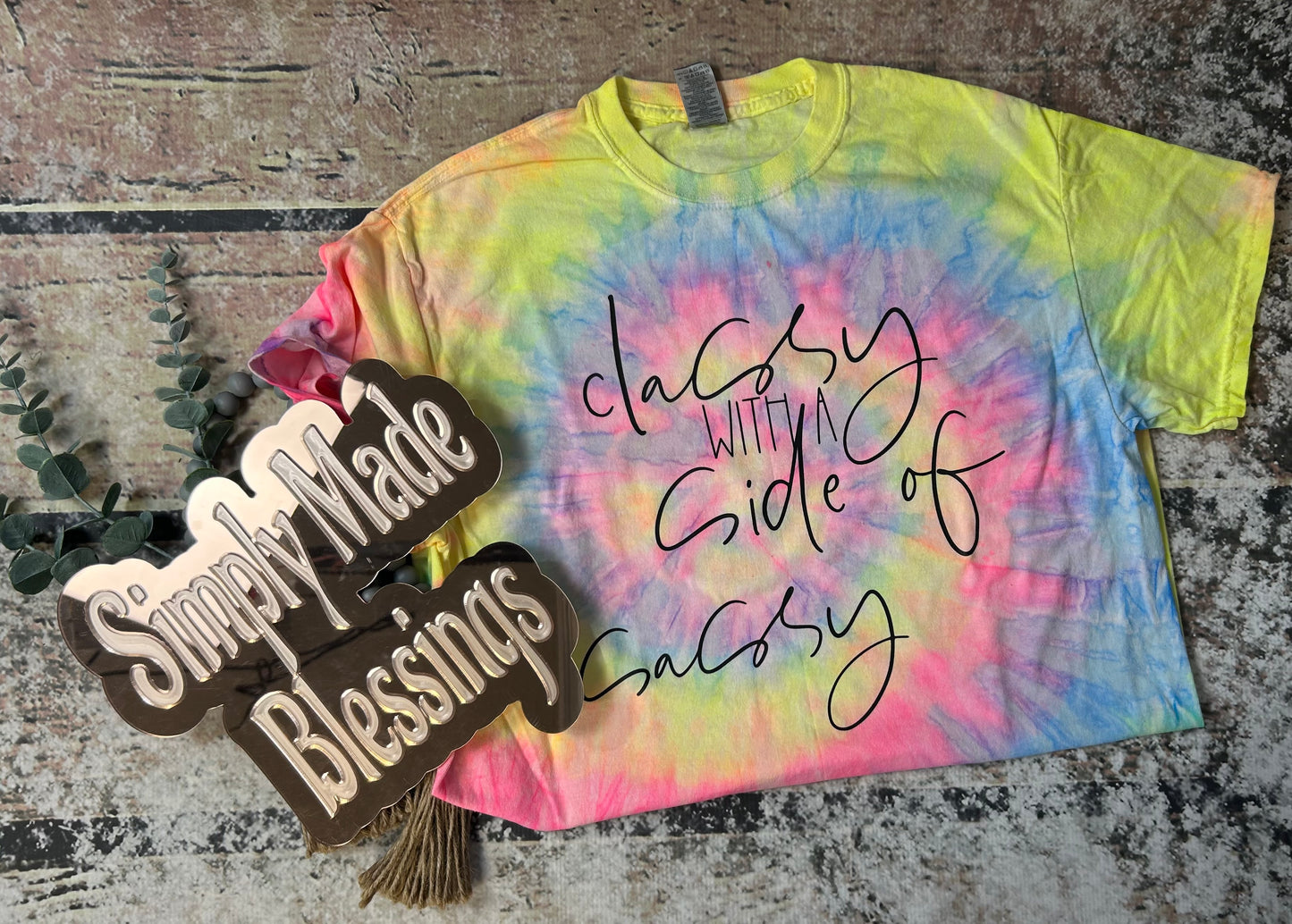 Classy Sassy Tie Dye Tee - Medium