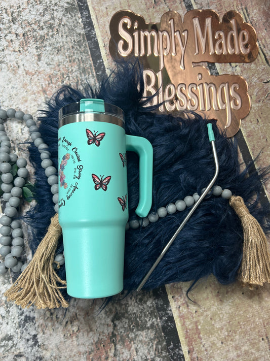 You are… 30oz Mint Handled Tumbler