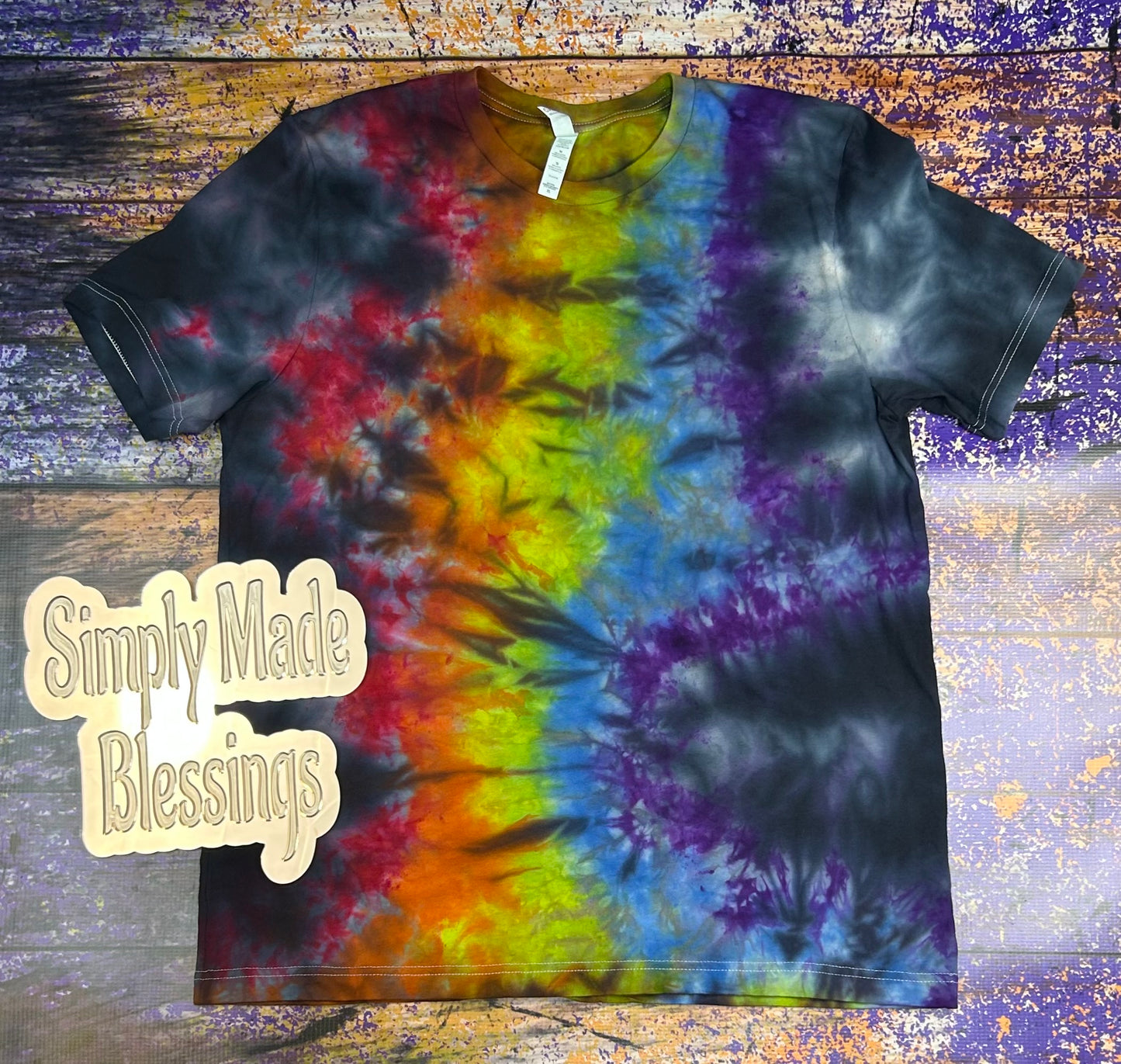 Prismatic Storm Ice Dye