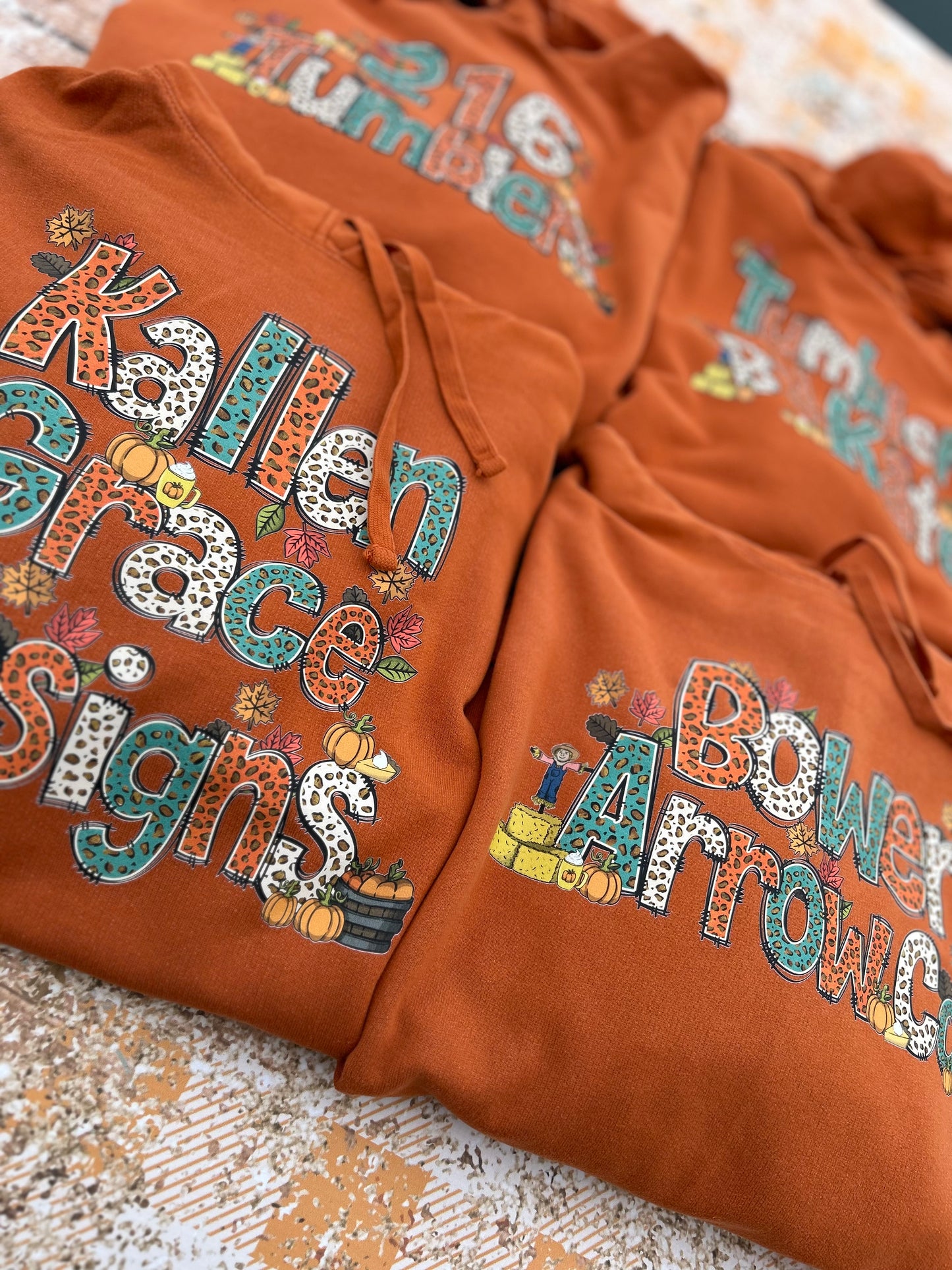 Fall Custom Name/Phrase Hoodie