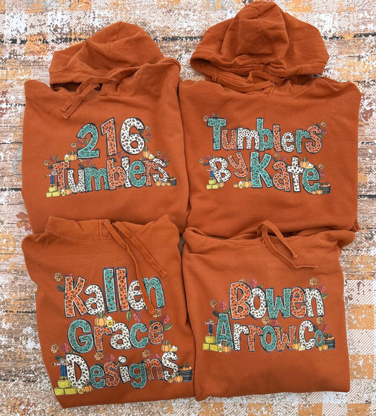 Fall Custom Name/Phrase Hoodie