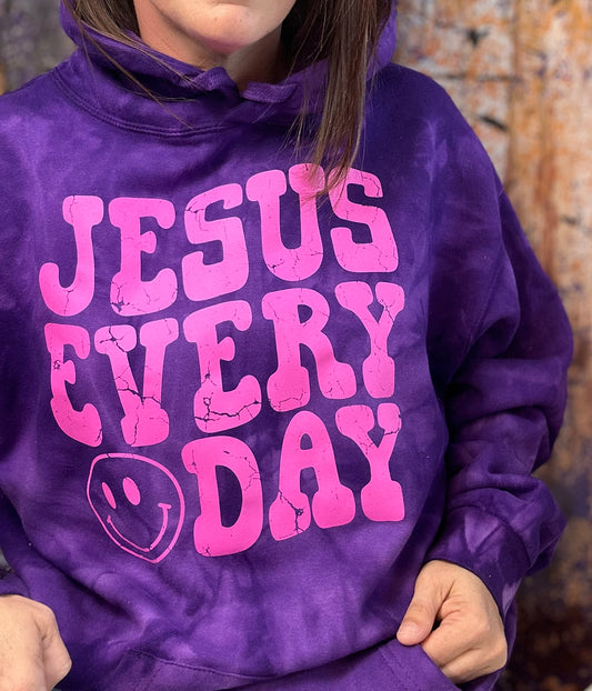 Jesus Everyday Tie Dye Hoodie
