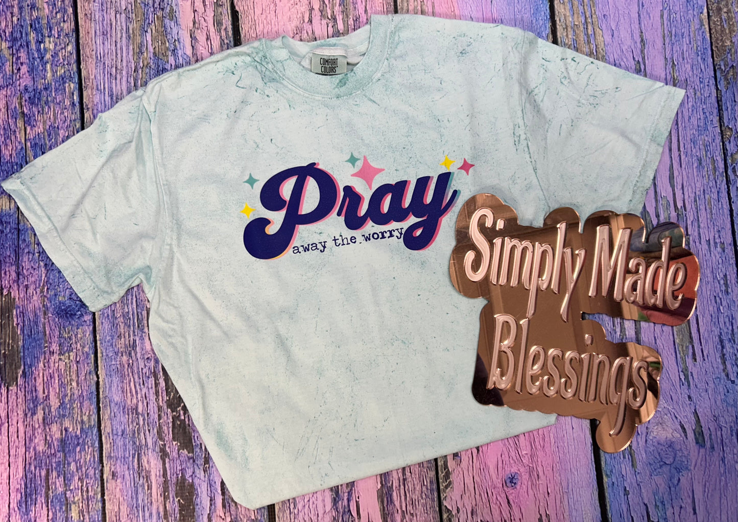 Pray Away the Worry Tee - Medium
