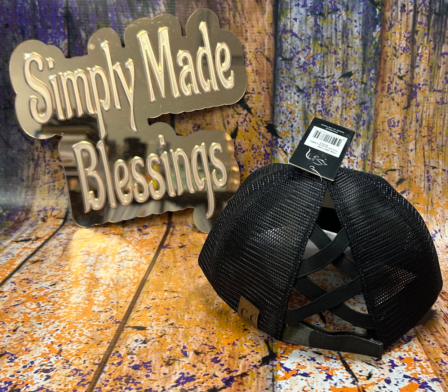 Wild Camo Ponytail Hat