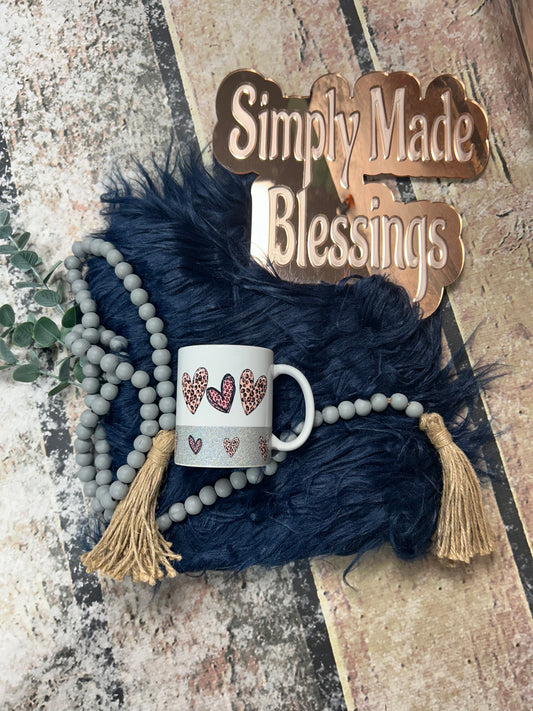 Perfectly Imperfect Leopard Heart 11oz Mug