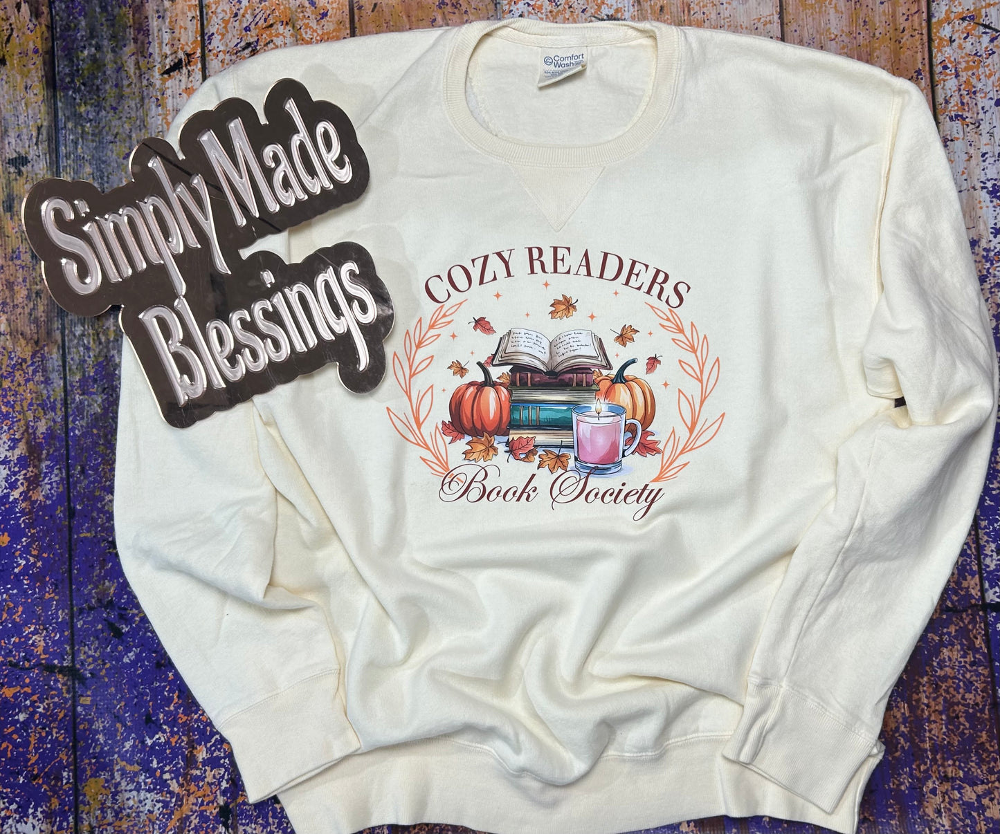 Cozy Readers Crewneck Sweatshirt - Medium