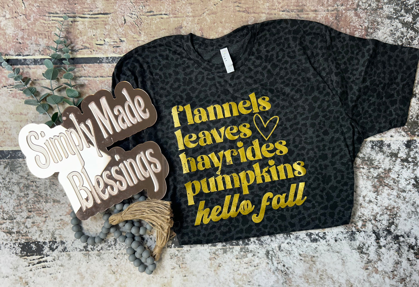 Hello Fall Leopard Tee