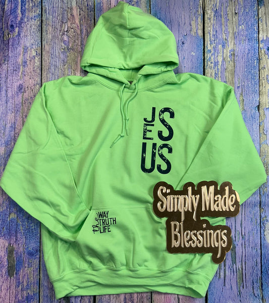 Jesus the Way the Truth the Life Hoodie