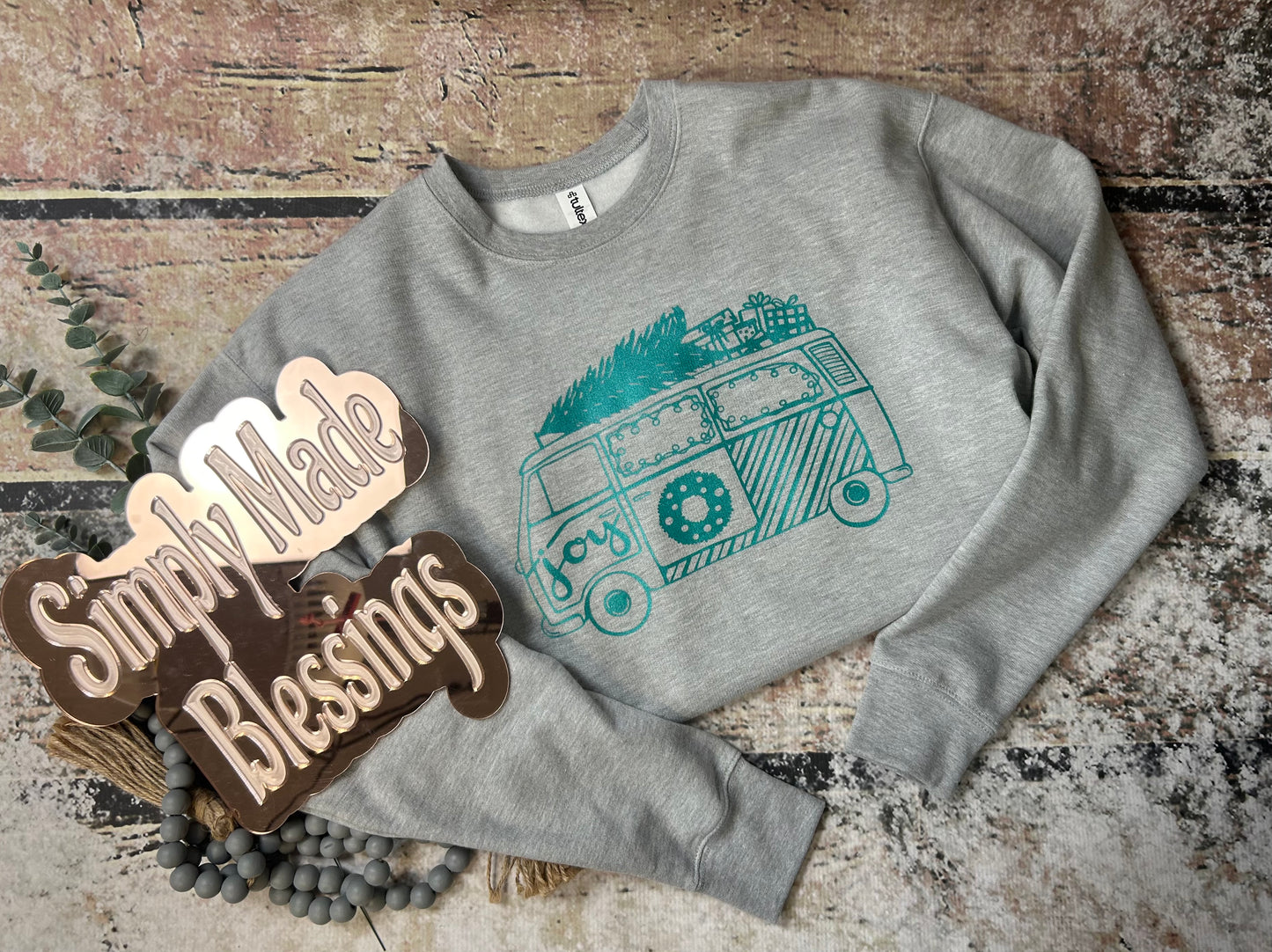 Christmas Joy Van Crewneck Sweatshirt - Small
