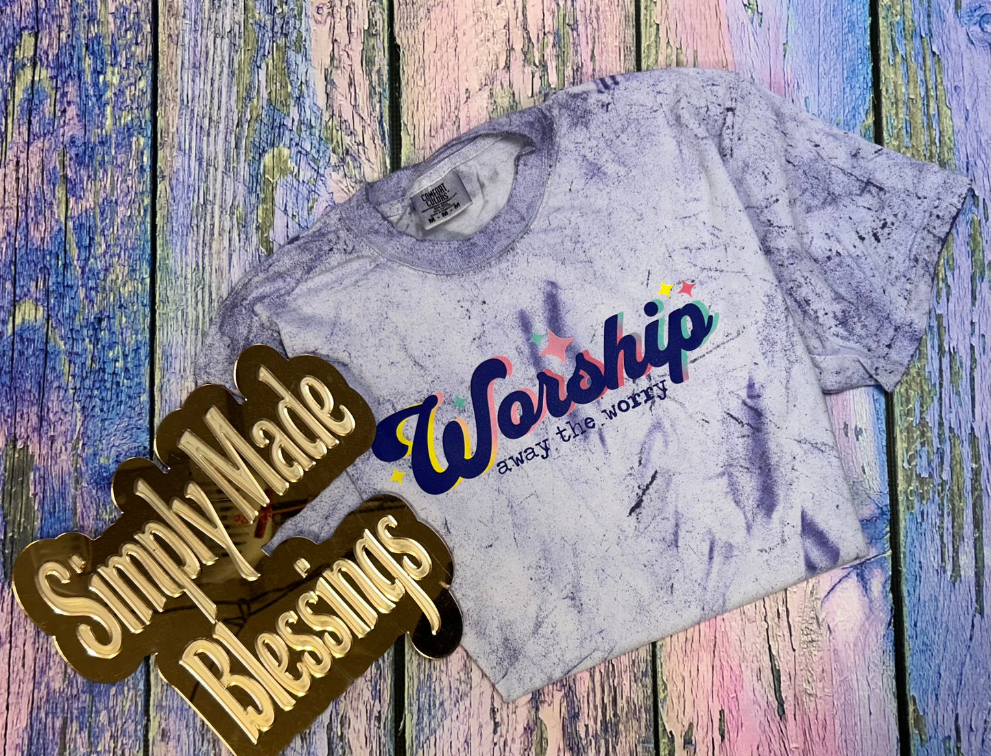 Worship Away the Worry Tee - Medium