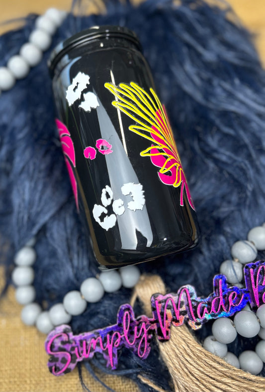 16oz Electric Monstera Acrylic Tumbler