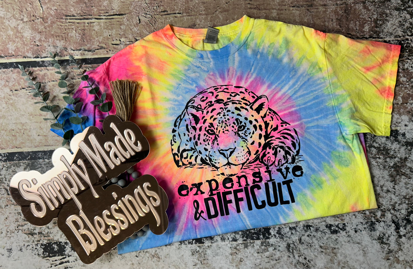 Expensive & Difficult Tie Dye Tee - Large