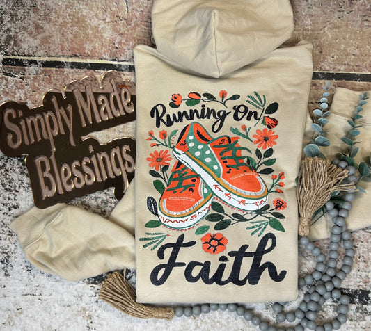 Running on Faith Hooded Sweatshirt