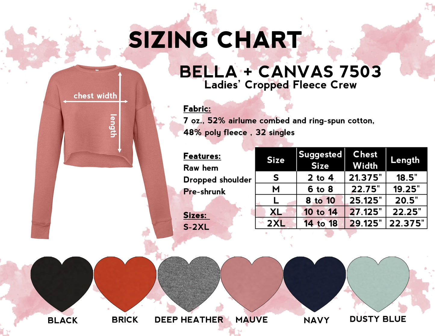 Elite Idols Crop Crewneck Sweatshirt