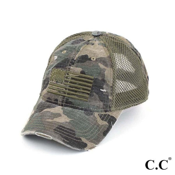 Camo Flag Cap