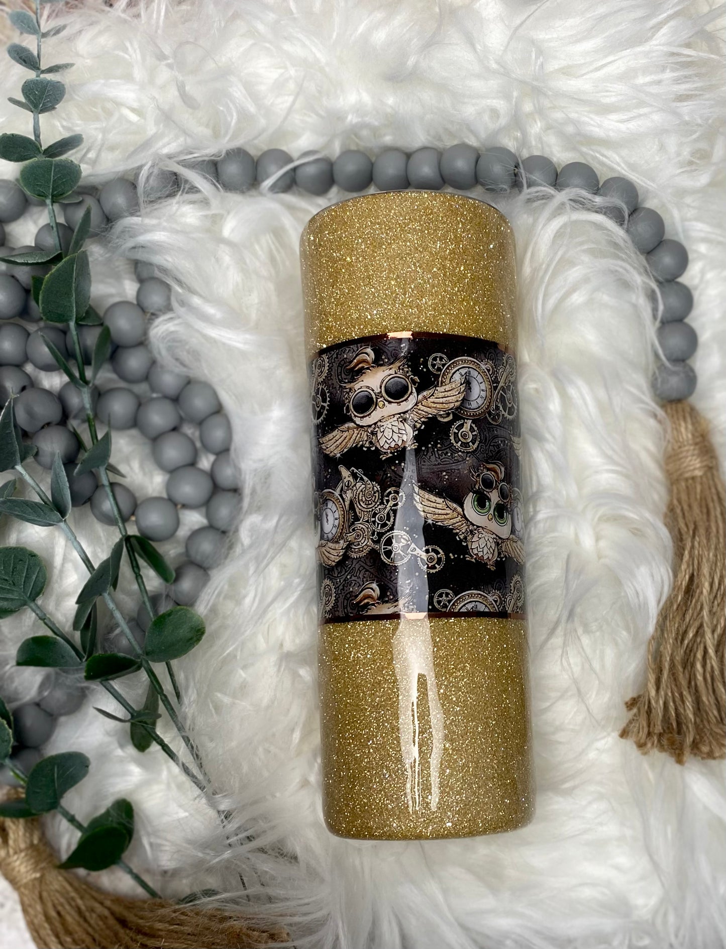 20oz Steam Punk Owl Slurp Tumbler