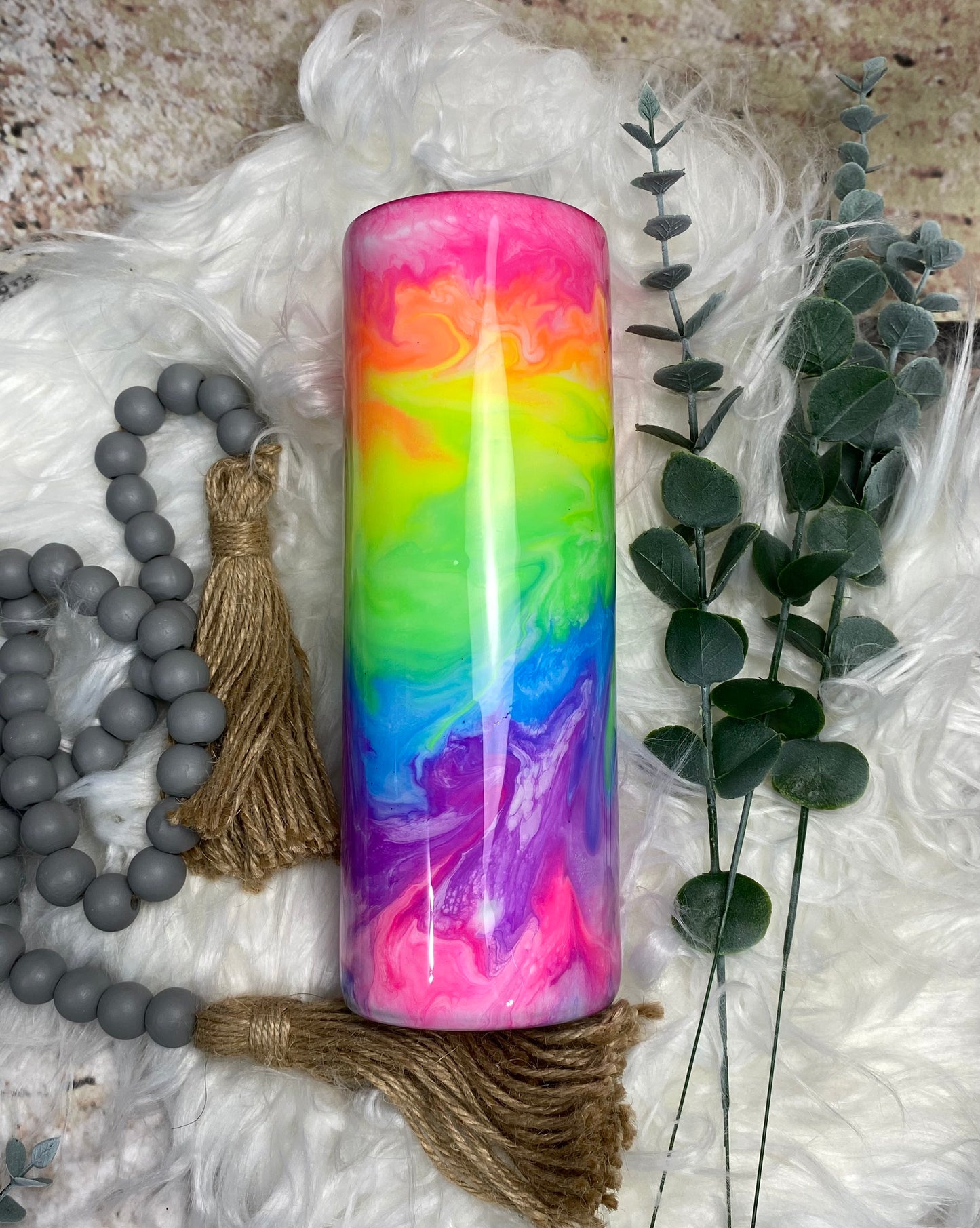 20oz Neon Swirl Tumbler
