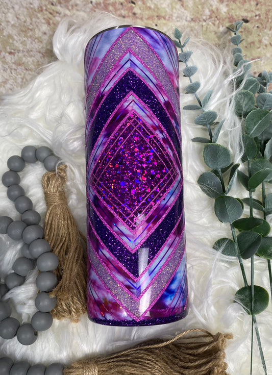 20oz Purple Tie Dye Boujee X Tumbler