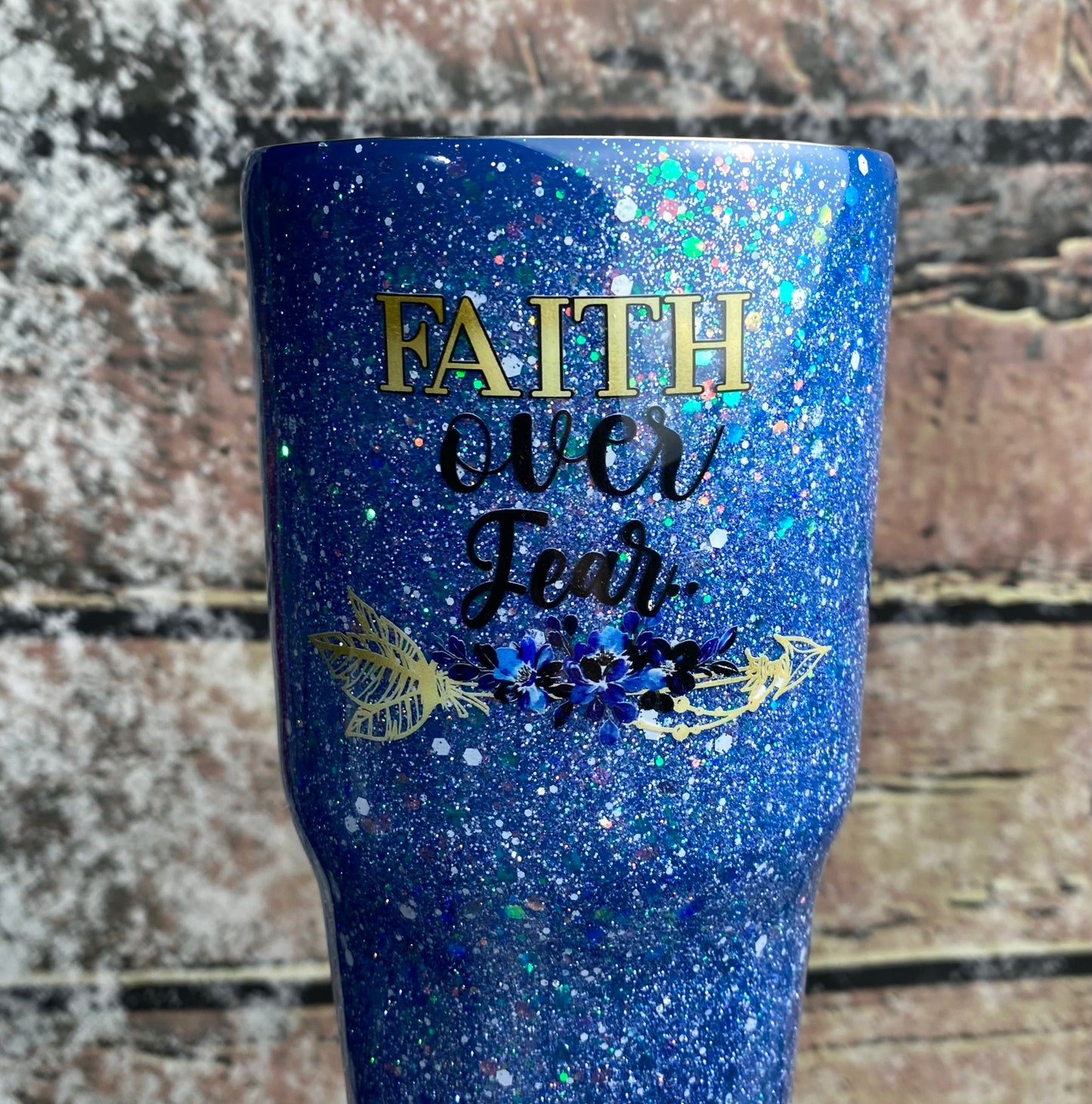 32oz Faith Over Fear Curve Tumbler