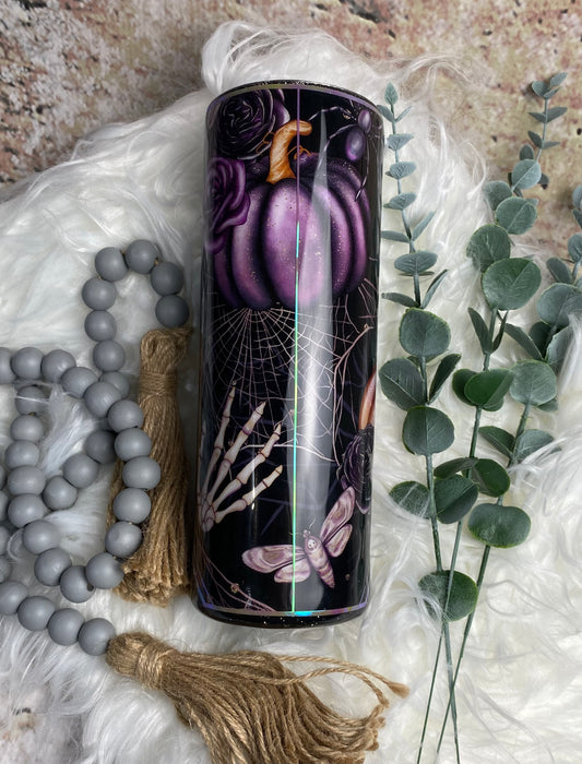 20oz Pumpkin Skelly Hand Tumbler