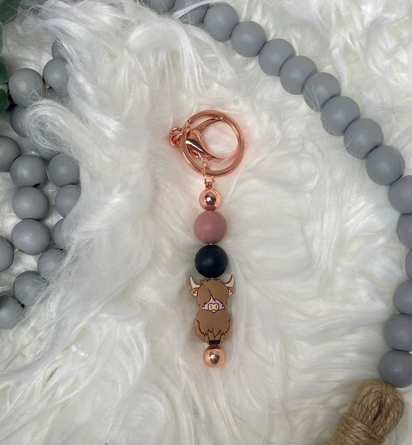 Custom/Live Focal Bead Keychain