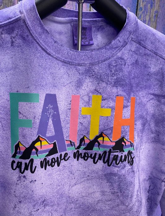 Faith Can Move Mountains ColorBlast Tee or Sweatshirt
