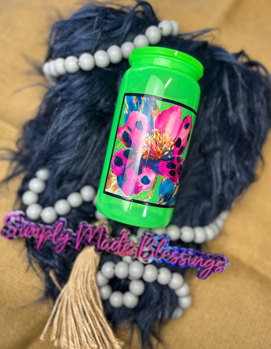16oz Wild Bloom Acrylic Tumbler