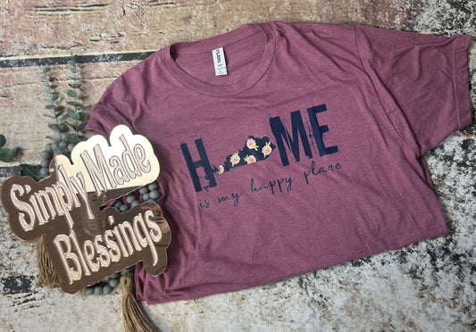 Home is my Happy Place KY Tee - Large