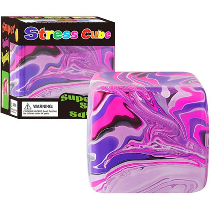 Tie Dye Cube Squishy Toy