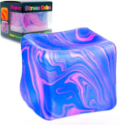 Tie Dye Cube Squishy Toy
