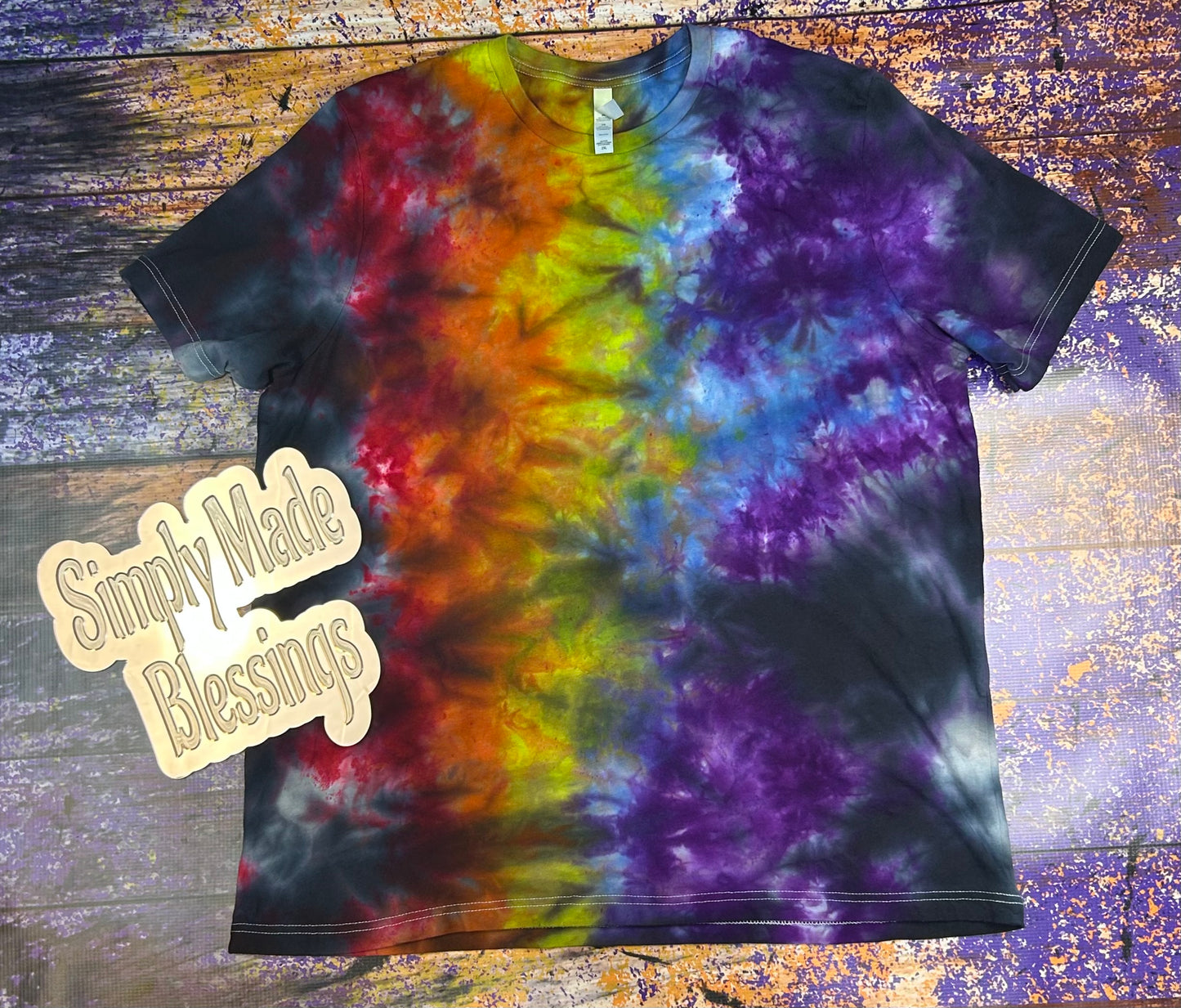 Prismatic Storm Ice Dye