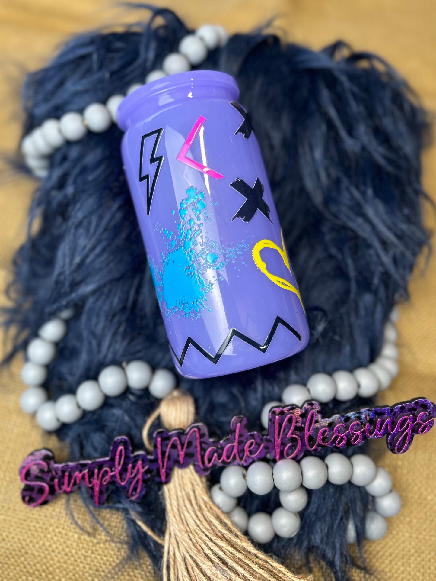 16oz Electric Graffiti Acrylic Tumbler