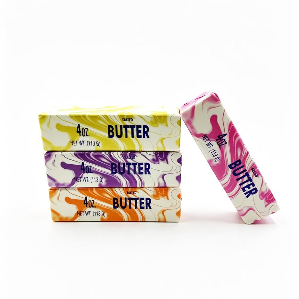 Marbled Butter Stick Squishy Toy