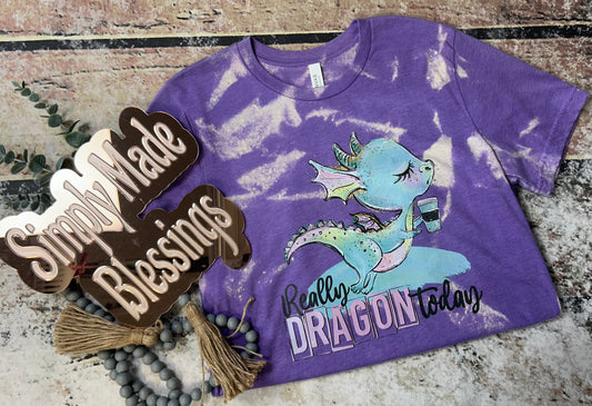 Really Dragon bleached Tee - Medium