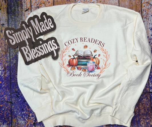 Cozy Readers Book Society Crewneck Sweatshirt