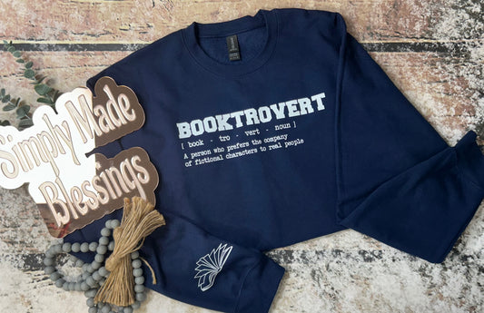 Booktrovert Crewneck Sweatshirt - Medium