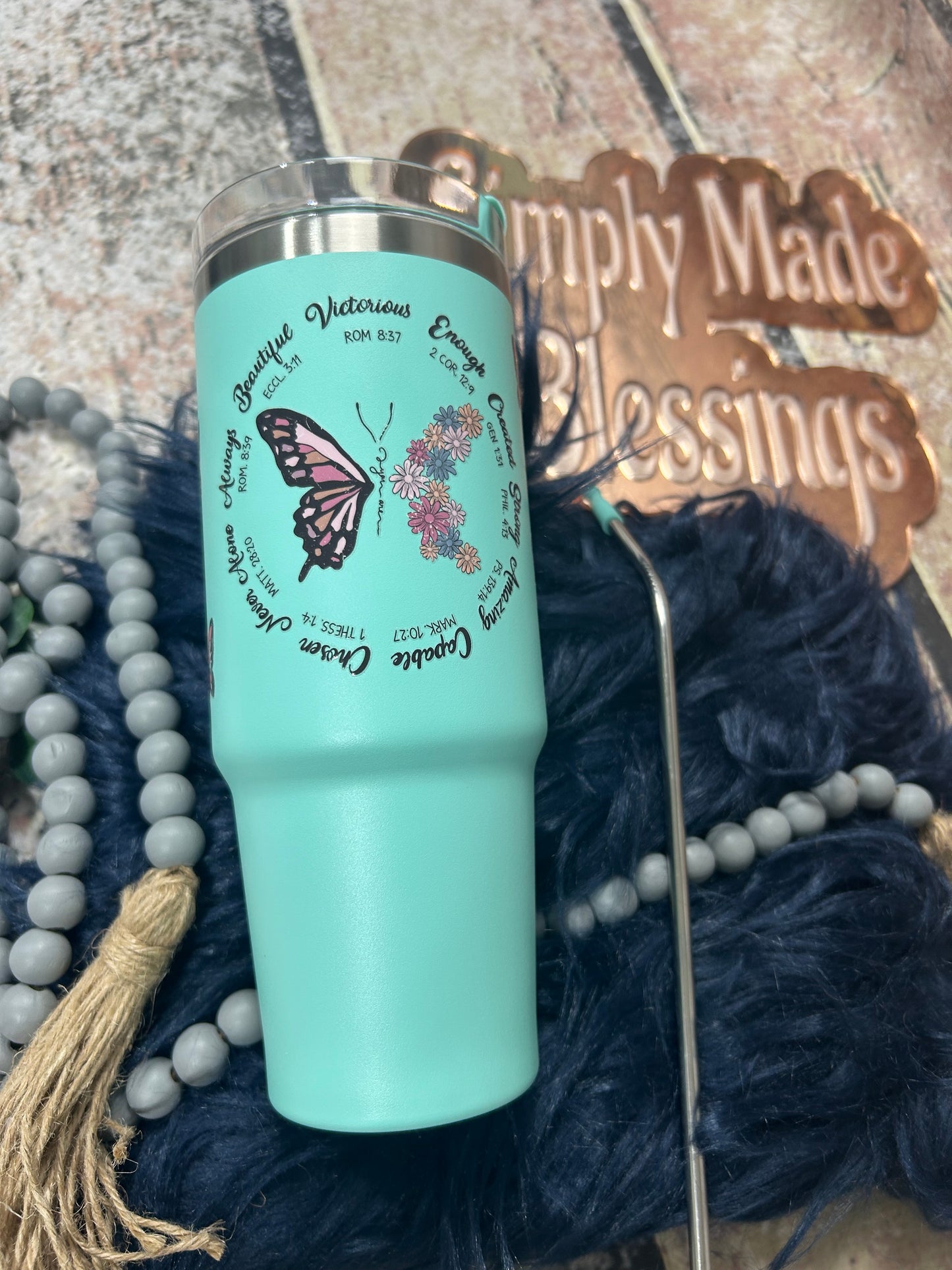 You are… 30oz Mint Handled Tumbler