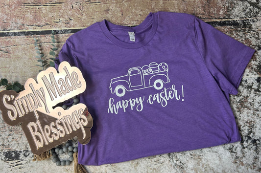 Happy Easter Truck Tee - Large