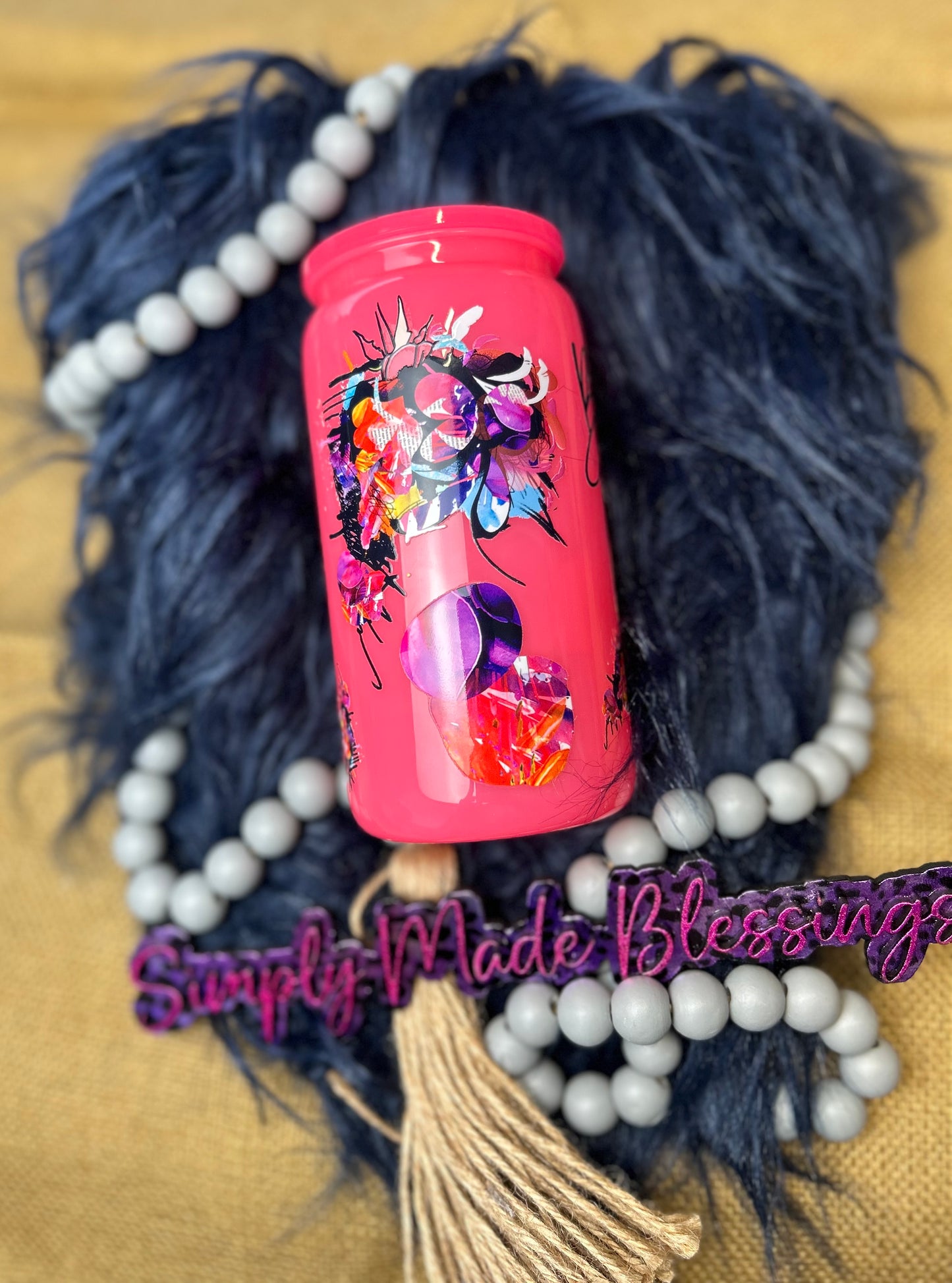 16oz Fierce Flamingo Acrylic Tumbler
