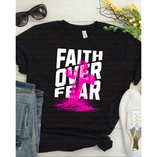 Faith Over Fear Cross Design D009