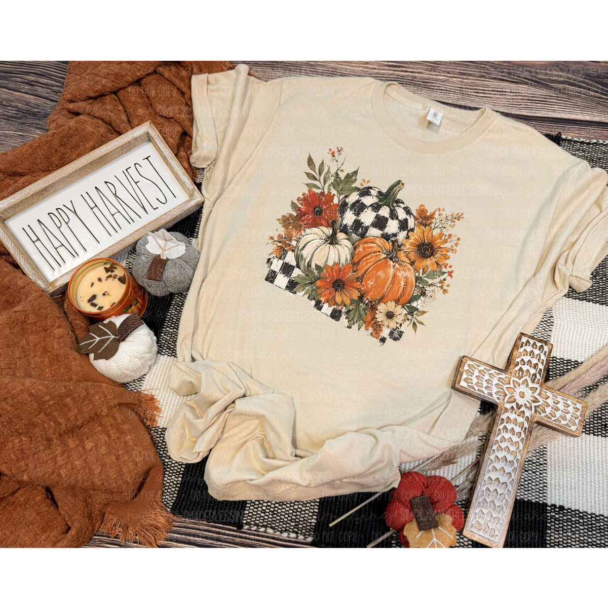 Rustic Pumpkins Design D013