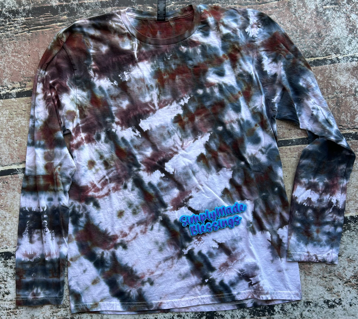 Burgandy Haze Ice Dye