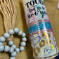 20oz Life is Tough Opal Epoxy Tumbler