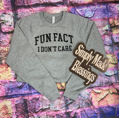 Fun Fact I Don't Care Sweatshirt