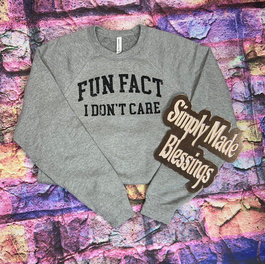 Fun Fact I Don't Care Sweatshirt