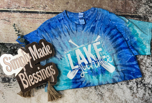 Lake Junkie Tie Dye Tee - Large