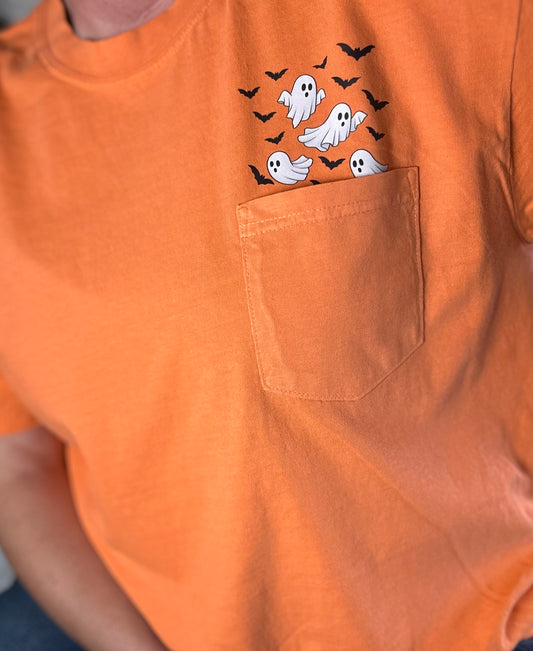 Ghosts & Bats Pocket Tee