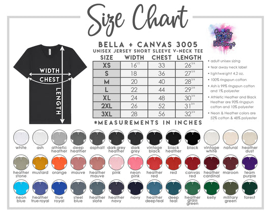 Made to Order Shirts - Bella+Canvas V-Neck Tee 3005