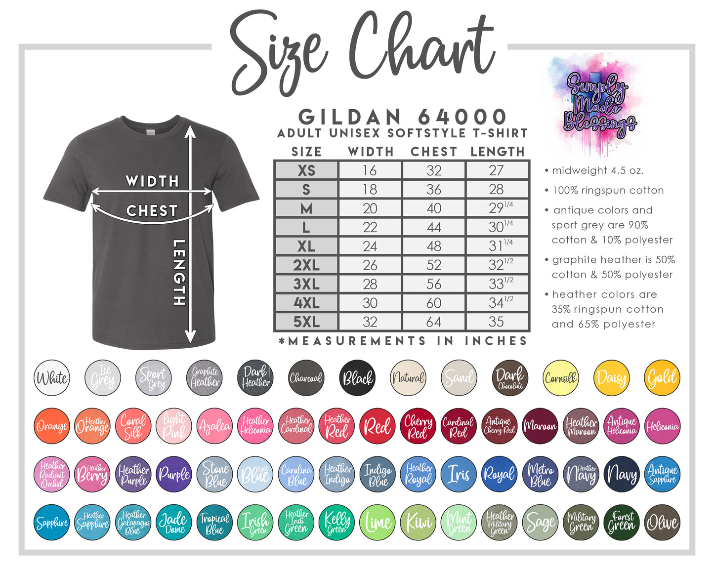 Made to Order Shirts - Gildan Softstyle Tee 64000